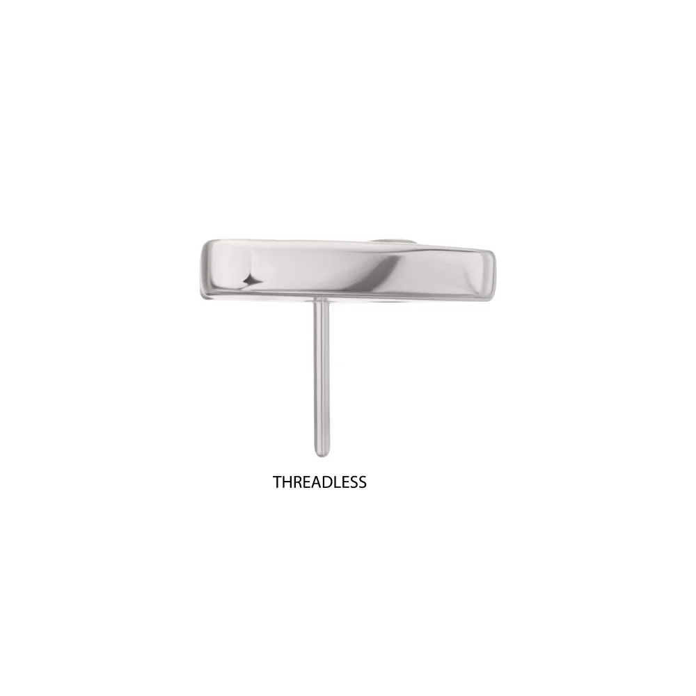 14Kt White Gold Hasbro Ouija Planchette Threadless Top - Image 3