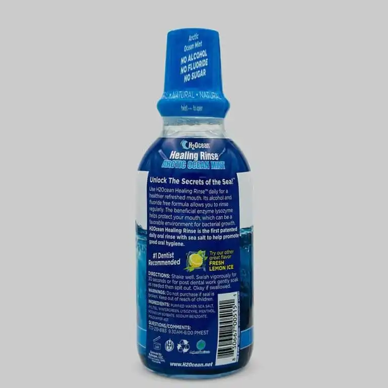 H2Ocean Healing Rinse Mouthwash – Arctic Ocean Mint - Image 3