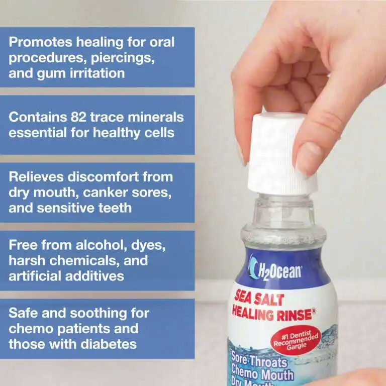 H2Ocean Healing Rinse Mouthwash – Arctic Ocean Mint - Image 5